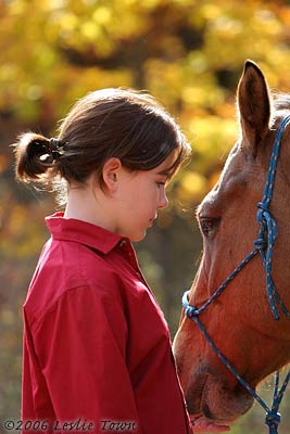 Girl and Horse  