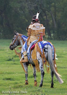 Native Costume and Appaloosa Horse